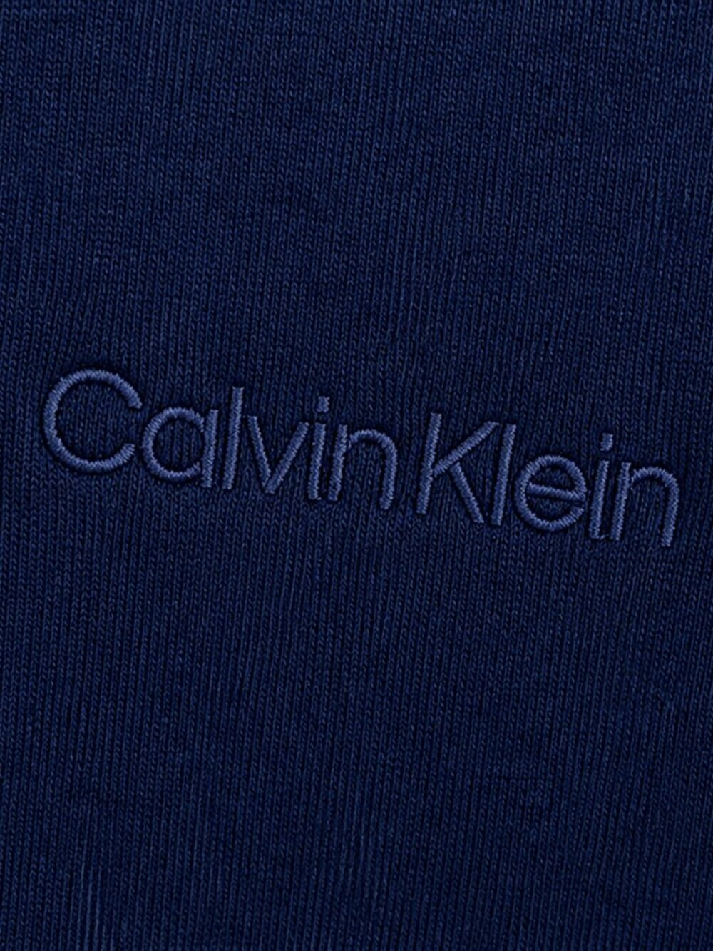 Calvin Klein Navy Polo Shirt Short Sleeve Logo Classic Fit Size L - Picture 5 of 5